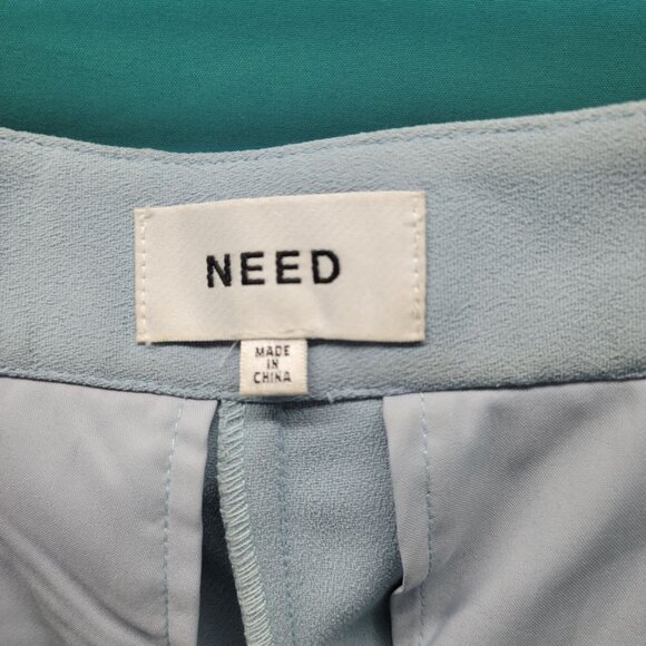 Need Womens Light Blue Wide-Leg Pants Size 2 - Picture 4 of 11